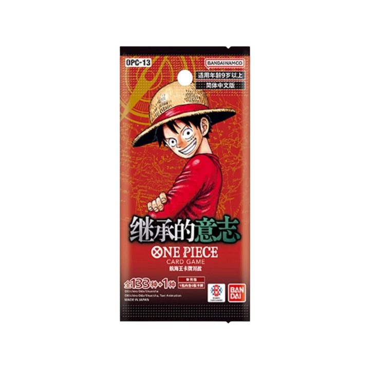 One Piece Card Game Carrying On His Will OPC-13 Booster Box Simplified Chinese