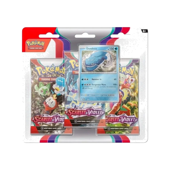 Pokémon TCG Scarlet & Violet 3-Pack Blister with Dondozo Promo