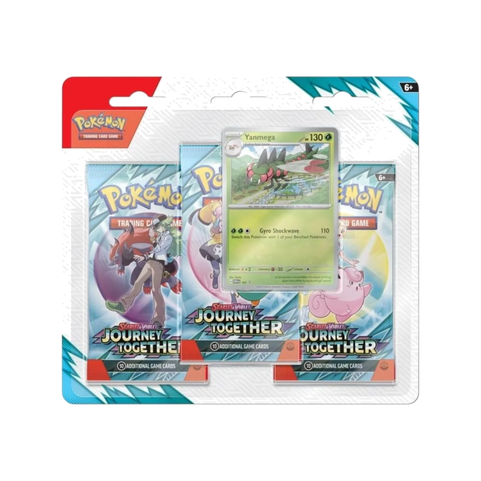 Pokémon TCG Scarlet & Violet—Journey Together 3-Pack Blister - Assorted Promo