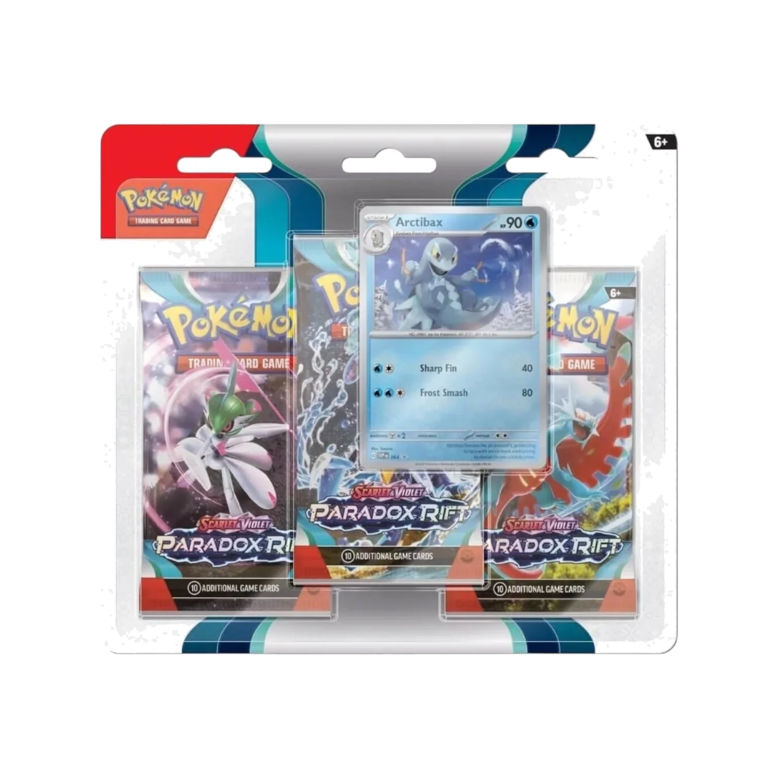 Pokémon TCG Scarlet & Violet—Paradox Rift Arctibax 3-Pack Blister