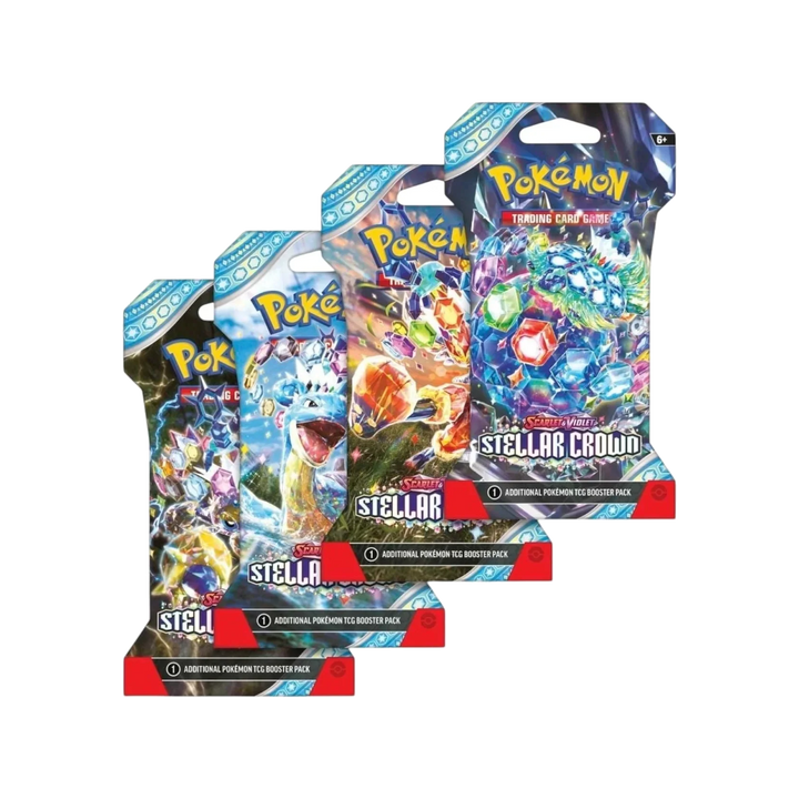 Pokémon TCG Scarlet & Violet—Stellar Crown Sleeved Booster Pack Case (144 Packs)