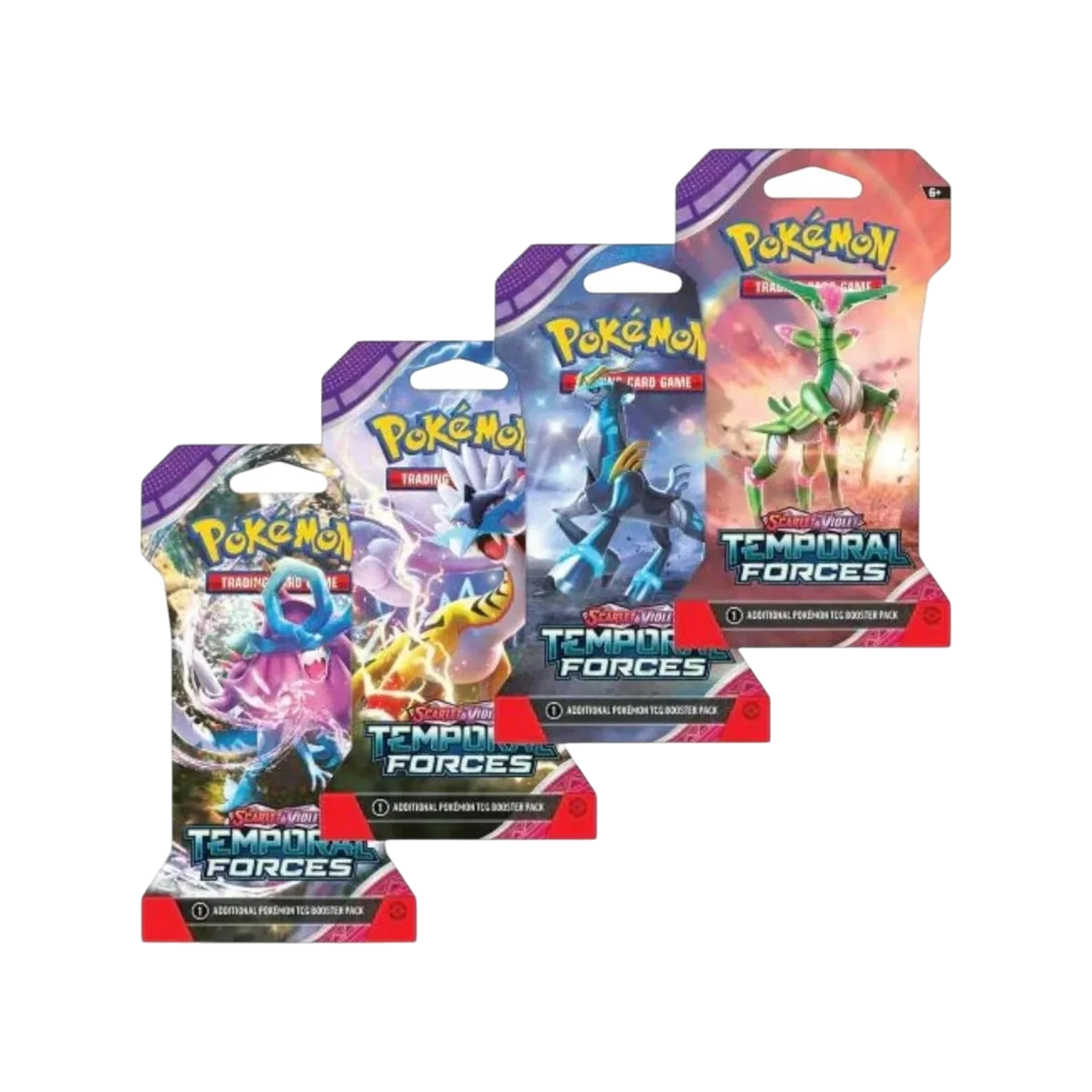 Pokémon TCG Scarlet & Violet—Temporal Forces Sleeved Booster Pack Case (144 Packs)