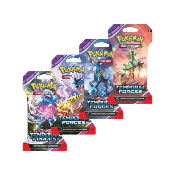 Pokémon TCG Scarlet & Violet—Temporal Forces Sleeved Booster Pack Case (144 Packs)