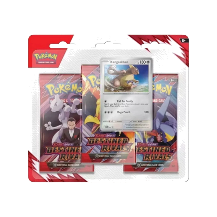 Pokémon TCG: Scarlet & Violet—Destined Rivals 3-Pack Blister – Kangaskhan
