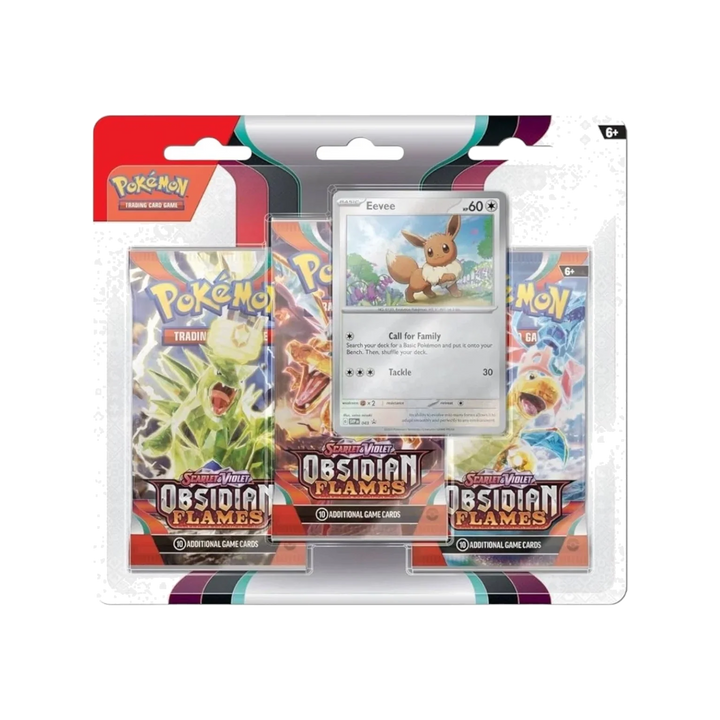 Pokémon TCG: Scarlet & Violet—Obsidian Flames 3-Pack Blister – Eevee