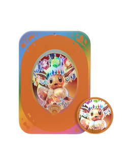 Pokémon TCG: Terastal Gathering Eevee Metal Storage Tin - Simplified Chinese