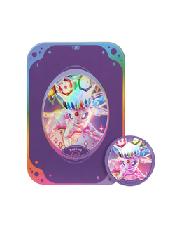 Pokémon TCG: Terastal Gathering Espeon Metal Storage Tin - Simplified Chinese