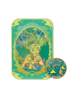 Pokémon TCG: Terastal Gathering Leafeon Metal Storage Tin - Simplified Chinese