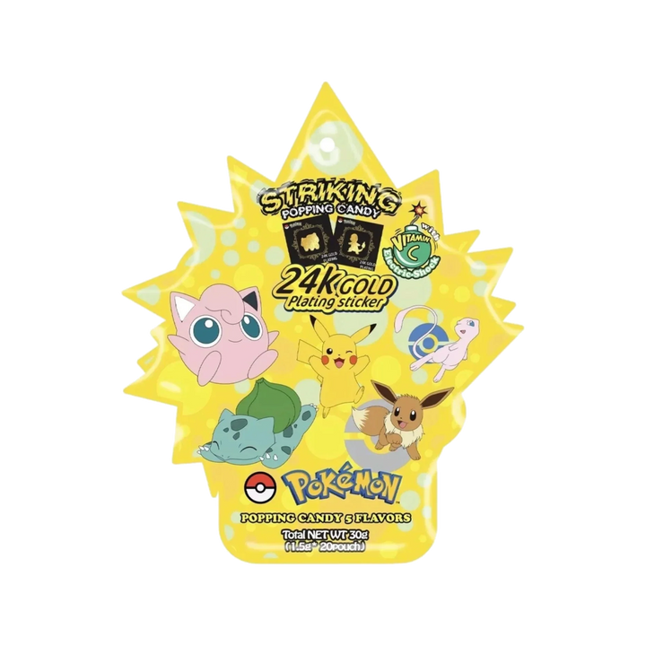 Pokémon: Striking Popping Candy 1 Pack with 24K Gold Sticker - Korean [Discontinued]