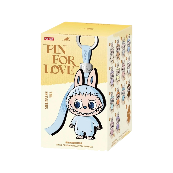 POP MART THE MONSTERS Labubu Pin for Love Vinyl Plush Pendant Blind Box A–M