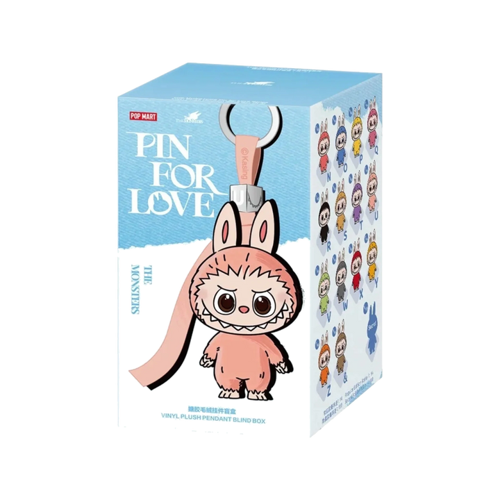 POP MART THE MONSTERS Labubu Pin for Love Vinyl Plush Pendant Blind Box N–Z